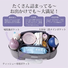 美品SUNVENO ベビーカー用バッグ 黒の画像