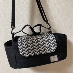 美品SUNVENO ベビーカー用バッグ 黒の画像