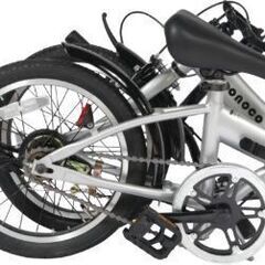 【新古品】 折りたたみ自転車 16インチ シルバー noconoco ノコノコ 小径車 コンパクト ミニベロ 折り畳み自転車 小径 16型の画像