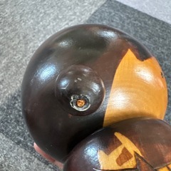 おさげこけし 光男作 創作こけし こけし 木製 置物 工芸品　難ありの画像