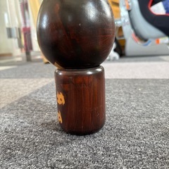 おさげこけし 光男作 創作こけし こけし 木製 置物 工芸品　難ありの画像