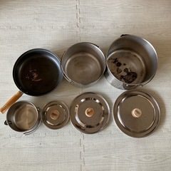 [無料]中古　コールマン　鍋セットの画像