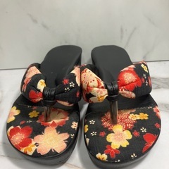 O2506-674 和サンダル Mサイズ キズ 汚れあり
