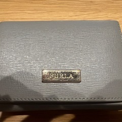 お話中　FURLA 折り畳み財布　グレー　