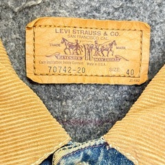 レア USA製90sリーバイス デニムカバーオールLevi's70742-20の画像