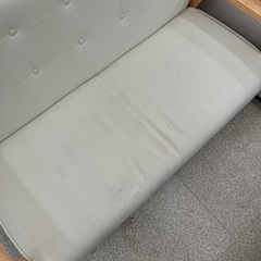 リユースのサカイ東金店 2人掛けソファー ※シミあり TJ12989の画像