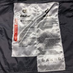 deuter ドイター dreamlite 500 ドリームライト シュラフ 寝具 アウトドア キャンプ 25f菊DOの画像