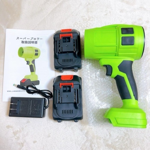 ブロワー 洗車 強力 6500mAh大容量バッテリー 2個 55000RPM ブロワー