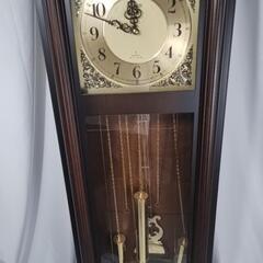 【稼働品】RYTHM リズム時計 ホールクロック 置き時計 柱時計 QUARTZ REAL CHIME

の画像