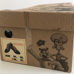 【未使用品】非売品 スポンジボブ スニーカー オレンジ 26cm アミューズメント景品 プライズ品 メンズの画像