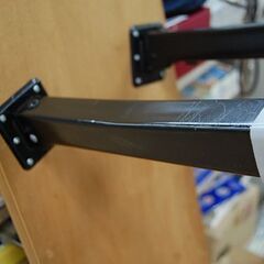 ① ミニ会議テーブル 幅120×奥30×高32cm 座卓タイプ 折りたたみ可能 ブラウン系   札幌市 清田区 平岡の画像