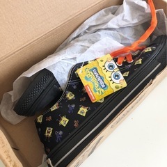【未使用品】非売品 スポンジボブ スニーカー オレンジ 25cm アミューズメント景品 プライズ品 メンズ レディースの画像