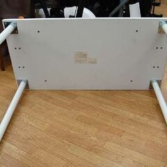 ニトリ デスク 幅118×奥行59×高さ72cm プレフェ118 ホワイト系 フリーデスク パソコンデスク PCデスク 机 作業台 NITORI 札幌市 清田区 平岡の画像