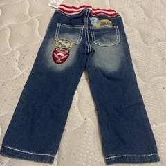 デニムパンツ95cmの画像