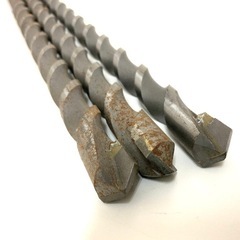 【金物屋在庫品】３本まとめ 17mm ハンマドリルビット 全長400mm 有効長240mm程 の画像