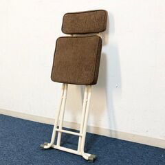 クッションチェア モコ 背付きDBR フォールディングチェア 折りたたみ椅子 軽量 キッチン 簡易椅子 パイプ椅子 完成品折りたたみチェアの画像