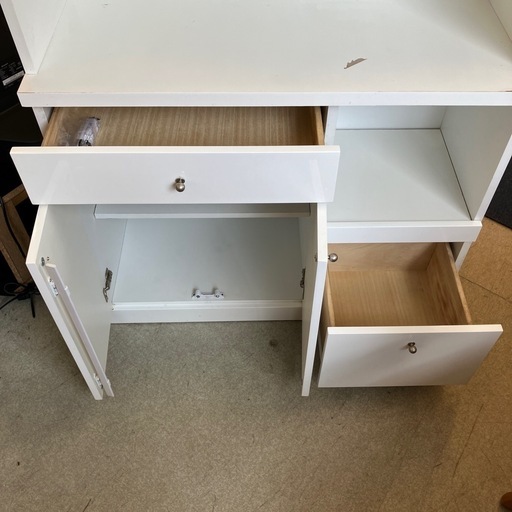 T2506-339 キッチンボード W1000 ホワイト キズ汚れ有り