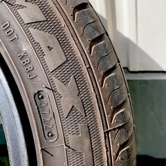 PCD100-4穴   8J タイヤ付き ホイール 15インチ ブロンズの画像