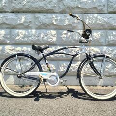 中古 自転車 ビーチクルーザー 26インチ レインボー