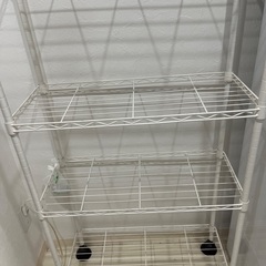ニトリ 白4段ラック 