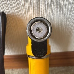 ★動作確認済★National 乾電池式刃物研ぎ器 BH-916 ナショナル イエロー ケース付き 研磨機 電動工具の画像