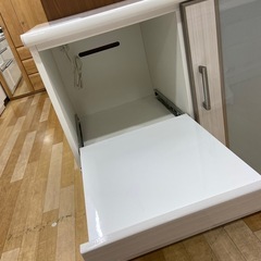【お値下げしました！】ニトリ キッチンカウンター 1枚扉 スライド台 の画像