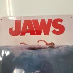 ⏹️JAWSブリキ看板30cm×20cmの画像
