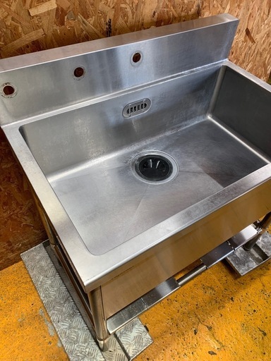 a(7348) フジマック ステンレス1槽シンク W900D600H850 BG150 業務用シンク 飲食店 流し台 厨房 直接お引き