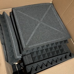 吸音材 ピラミッド形 ブラック 5㎡の画像