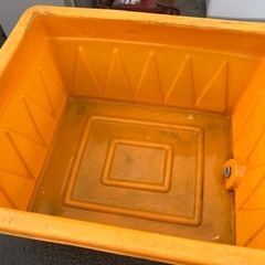 農業用 プラスチック 水槽 K-500 500L 水漏れ無し　現状　W1050 D1260 H600 中古品　③の画像