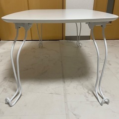 猫足　ローテーブル　ホワイト　良品