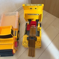 トミカワールド　デカトミカ　おかたづけローダー　ダンプの画像