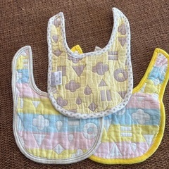❣️ガーゼ　ベビー スタイ よだれかけ 3枚セットの画像