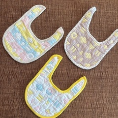 ❣️ガーゼ　ベビー スタイ よだれかけ 3枚セット