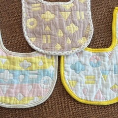 ❣️ガーゼ　ベビー スタイ よだれかけ 3枚セットの画像
