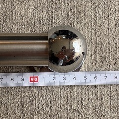 オールステンレスパイプ　25×910mm ブラケット付き の画像