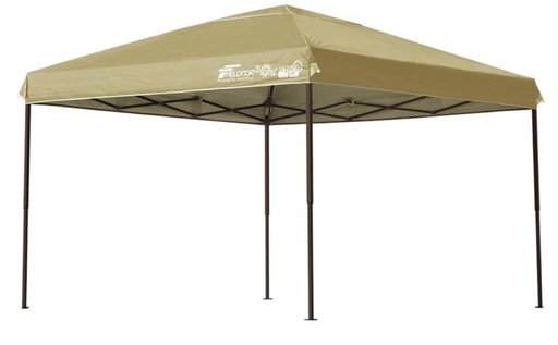 【新品】タープテント　簡単組立 3m×3m FIELDOOR フィールドア　スチール