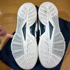 ASICS バスケットシューズ ホワイト/ダークグリーン　27cm TBF325の画像
