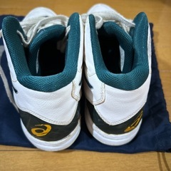 ASICS バスケットシューズ ホワイト/ダークグリーン　27cm TBF325の画像