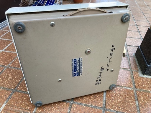 ナショナル王冠ロゴ付きレトロ扇風機ジャンク