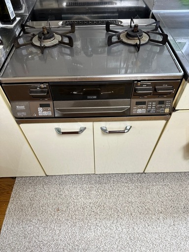 リンナイ　グリル付き　ガステーブル　都市ガス用