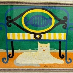 【引取限定】【絵画】ラウラ・フューメ Laura Fiume 猫...