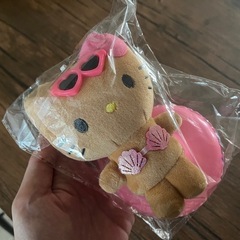 新品　ガングロキティ　浮き輪　キーホルダーの画像