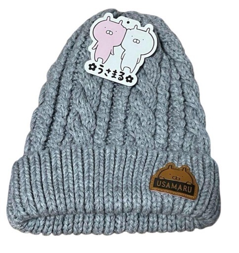 うさまる ニットキャップ スマホ対応手袋 