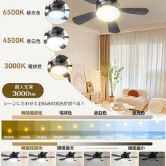 最終価格‼️【正逆回転・節電に】小型シーリングファンライト E26口金 6-8畳 3段階風量の画像
