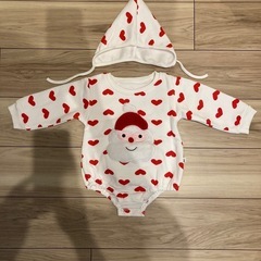 【新品】クリスマスロンパース80サイズ