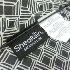 ( せ-A2-8053 )ShedRain シェッドレイン 折りたたみ傘 雨傘 自動開閉ワンタッチ式 ブラック 黒 全長約27cm 半径約50cm 中古の画像