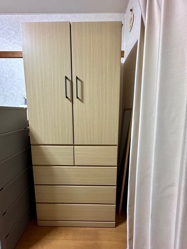 ニトリ　ワードローブ　クローゼット　アーデル　（ベージュ） ニトリワードローブクローゼットアーデル（ベージュ）