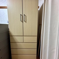 【ニトリ】洋服タンス　ワードローブ　アーデル　（ベージュ）