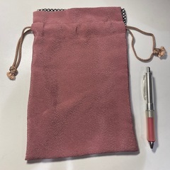 未使用　縮緬　巾着袋　和装の画像